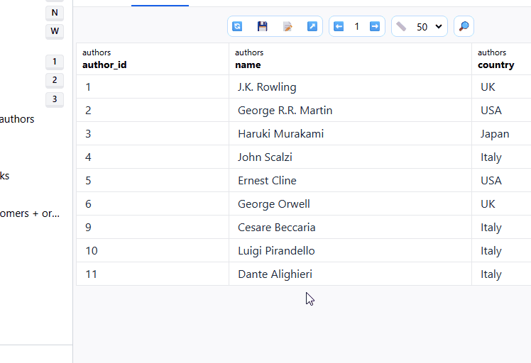 Click to expand related records like nested tables. It's intuitive and powerful.